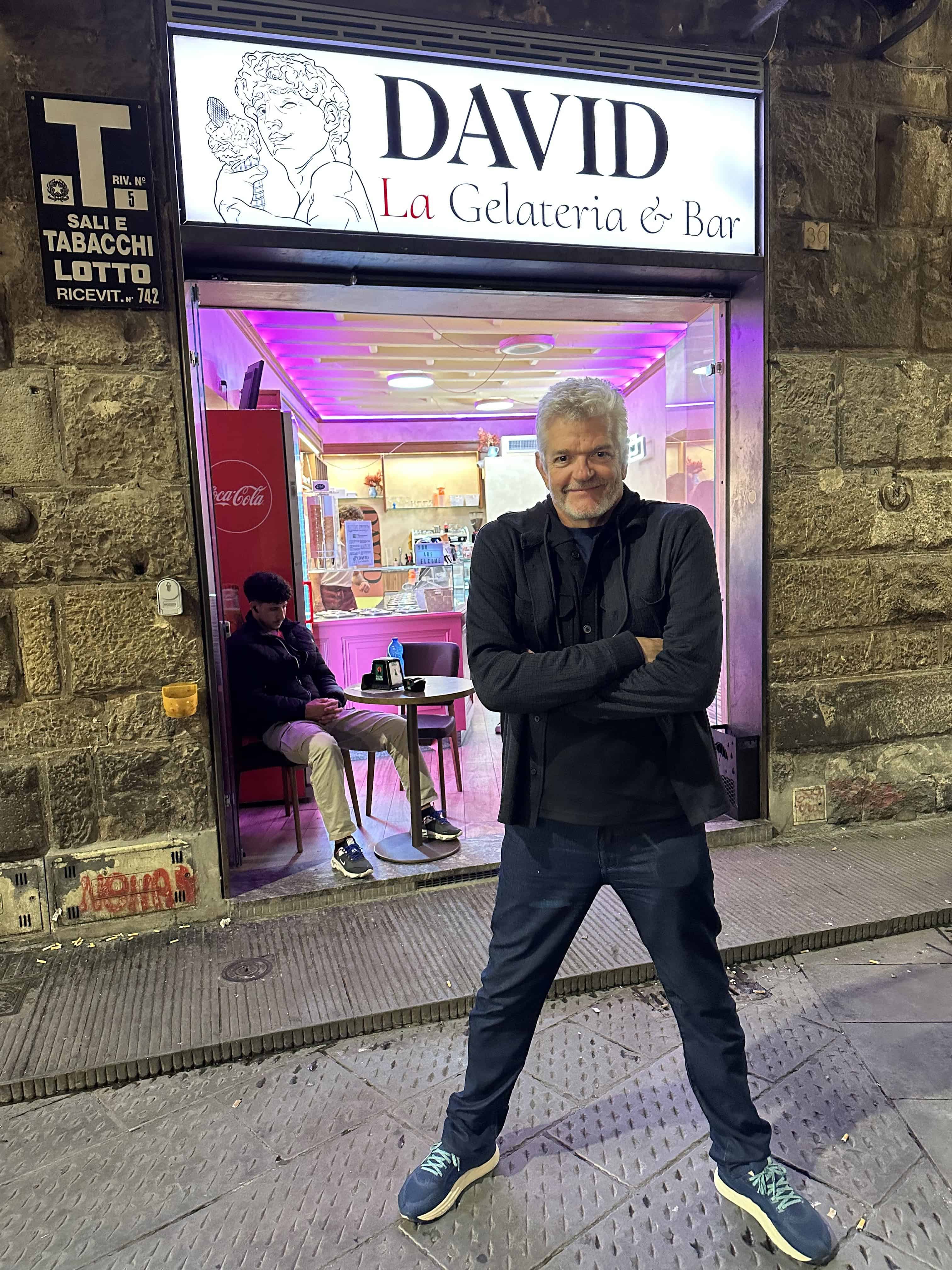 David getting Gelato